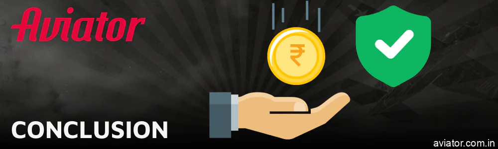 Conclusion on withdrawal options available for Aviator players in India
