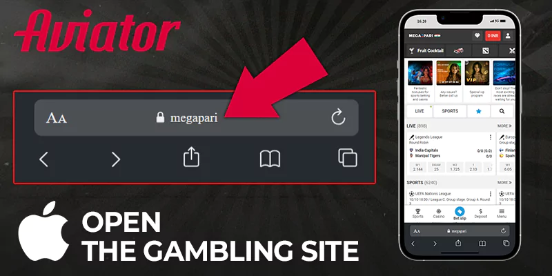 Open the Megapari gambling site