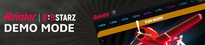 Try to play 888Starz Aviator in Demo (Fun) Mode before playing for real money