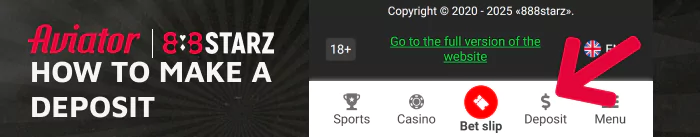 How to make a deposit at 888Starz Aviator - Complete & Actual Instruction